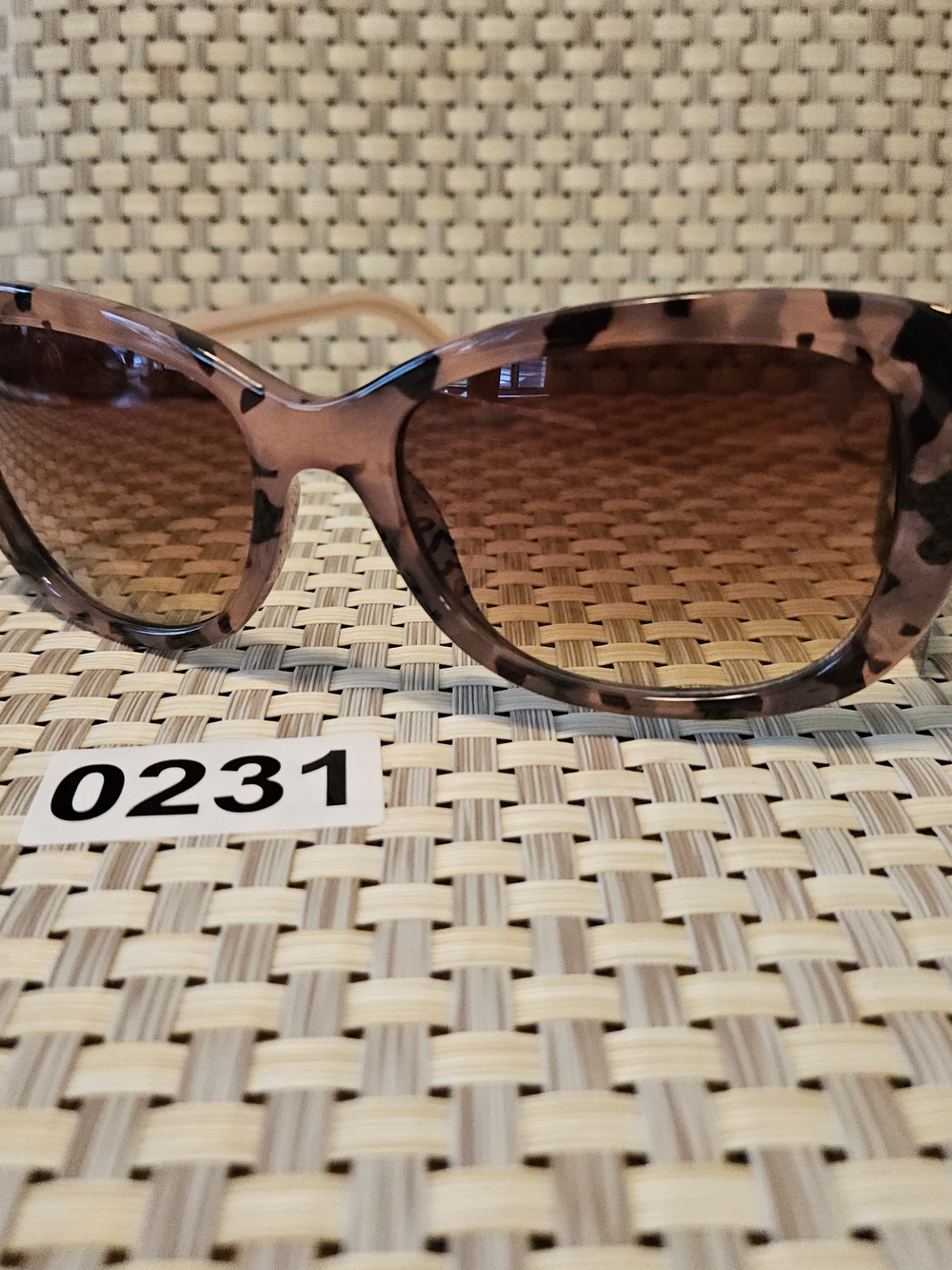 Jones New York Pink Tortoise Cat-Eye Sunglasses 231